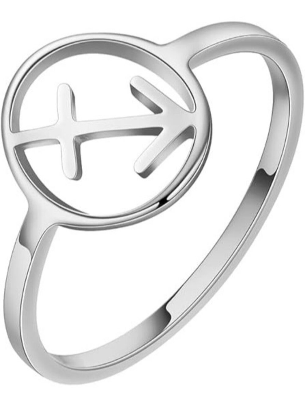 S-Sagittarius Zodiac Constellation Ring 36L Stainless Steel Ring